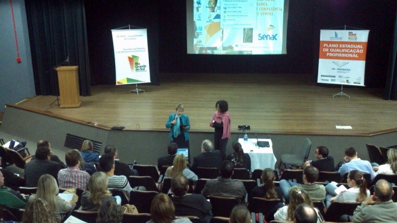 O evento aconteceu no auditório do SENAC.