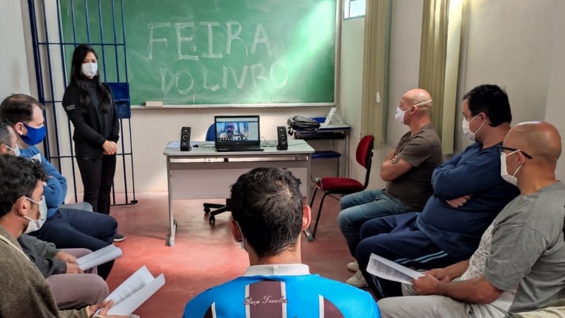 Apenados do Presídio Estadual de Canguçu assistiram ao evento