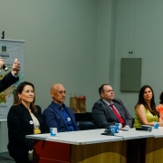 O Secretário Fabrício Peruchin participou da solenidade de abertura do evento